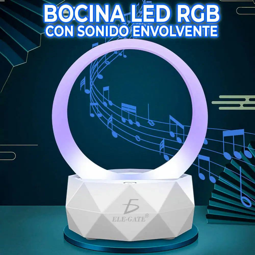 Bocina bluetooth con luz led rgb y sonido envolvente / bc.ly-y1